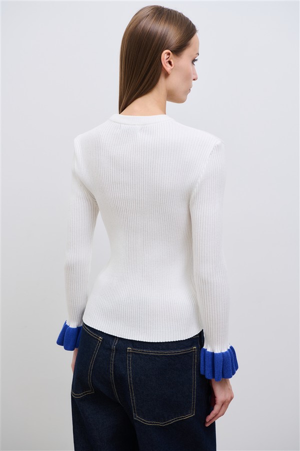 COMBOS 029 SOHO KNIT BLOUSE WHITE